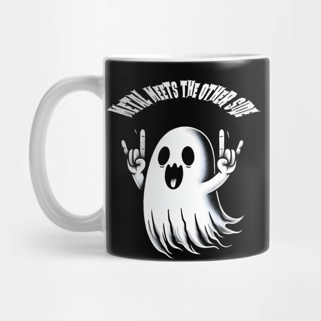 Cute Metalhead Ghost by MetalByte